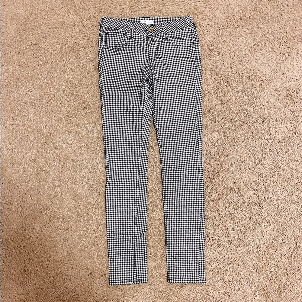 Women's Plaid Legging Skinny Jeans